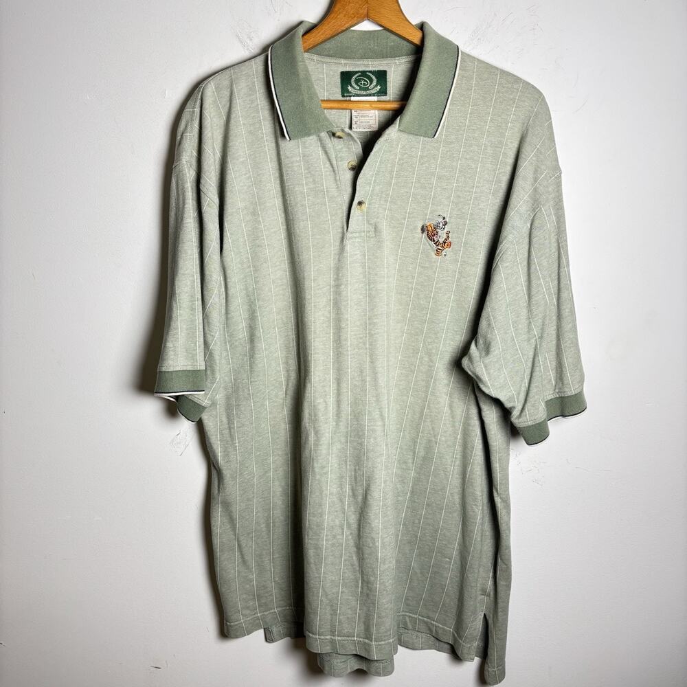 Vintage Disney Golf Collection Tigger Golf Polo Shirt Men's XL Cotton